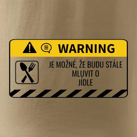 Warning mluvení - Jídlo