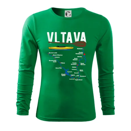 Mapa řeky Vltavy