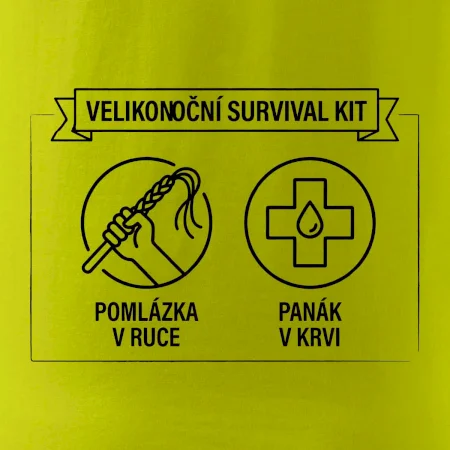 Velikonoční survival kit Pomlázka v ruce, panák v krvi