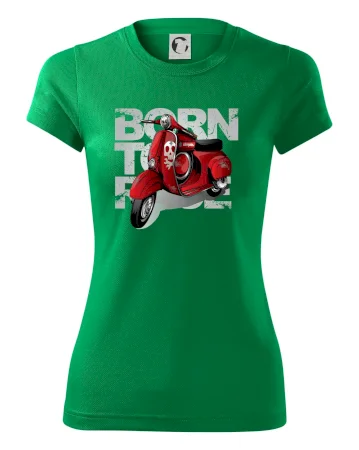 Scooter born to ride red