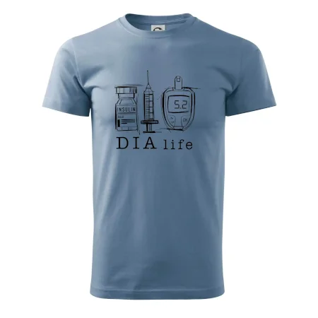 D I A life - kreslený insulin injekce a glukometr
