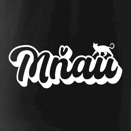 Mňau nápis