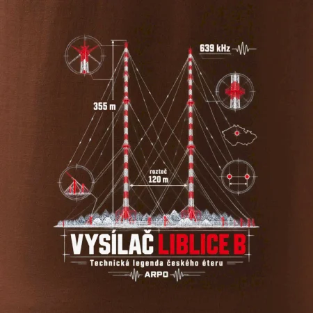 Liblice B technické schéma stožárů ARPO