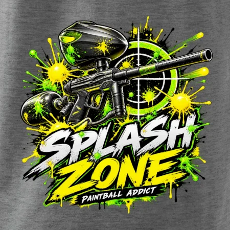 Neonový zásah splash zone paintball