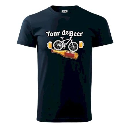 Tour de beer - kolo - pivo a nápis na zádech