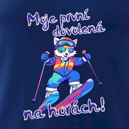 Moje první dovolená na horách modrá liška