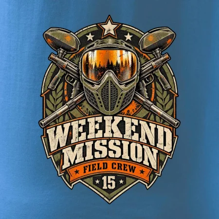 Víkendová mise vintage paintball odznak