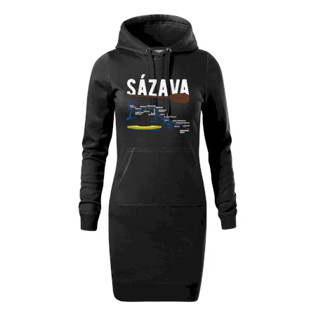 Mapa řeky Sázavy