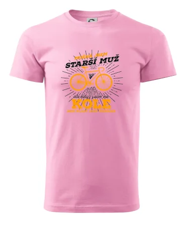 Starší muž - cyklista silniční kolo