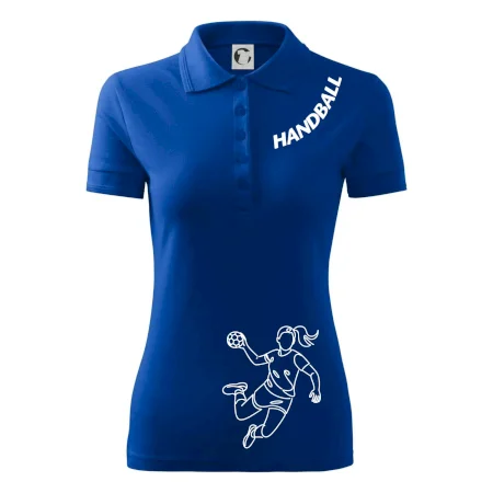 Handball nápis šikmo  - holka