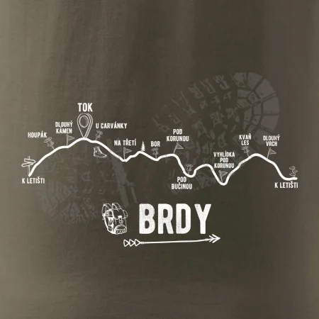 Profil kopců - Brdy