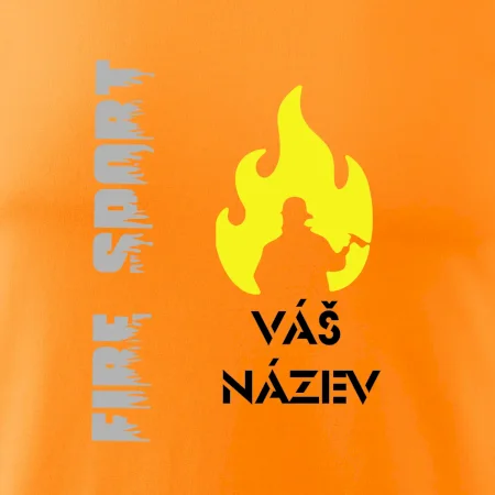 Hasiči - oheň - Váš název - Prso + záda