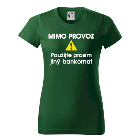 Mimo provoz - použijte jiný bankomat