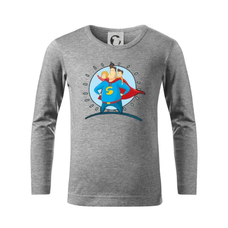 Táta superman - holka a kluk