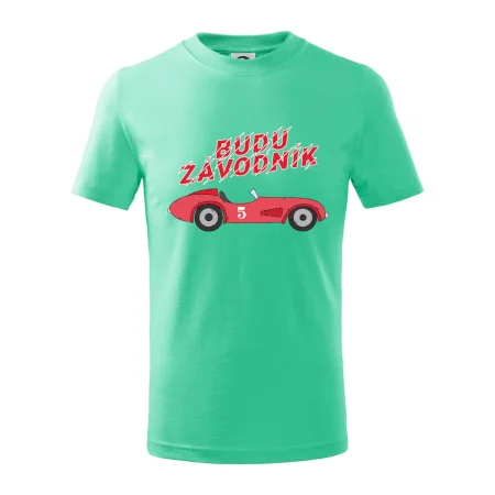 Budu závodník červené staré auto