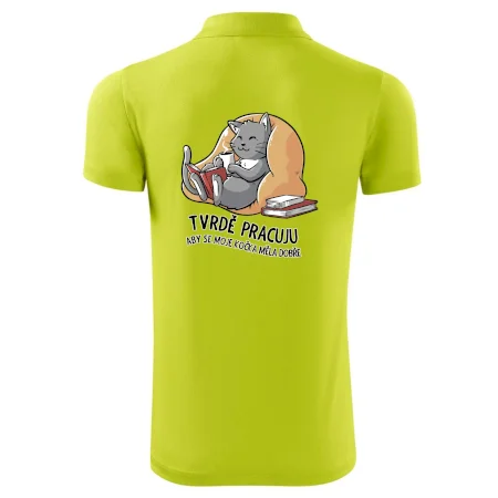 Tvrdě pracuju, aby se kočka měla dobře