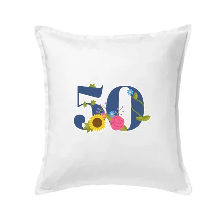 Květinové číslo kreslené - 50