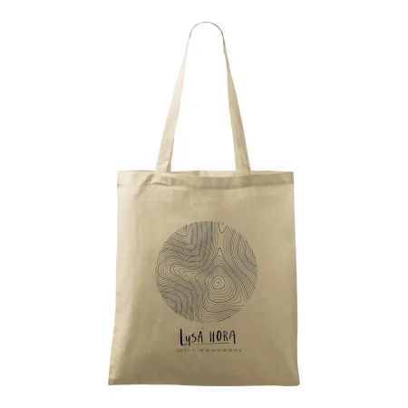 Lysá hora - vrstevnice v kruhu