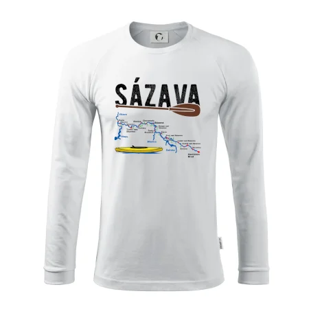 Mapa řeky Sázavy