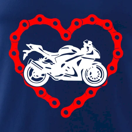 Moto srdce řetěz - supersport