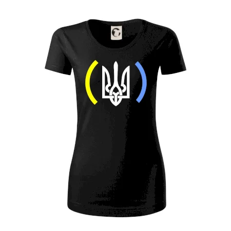 Ukrajina trojzubec s barvami