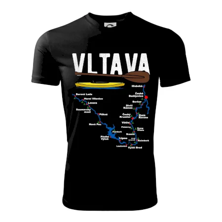 Mapa řeky Vltavy
