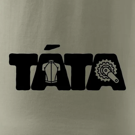 Táta nápis - cyklista