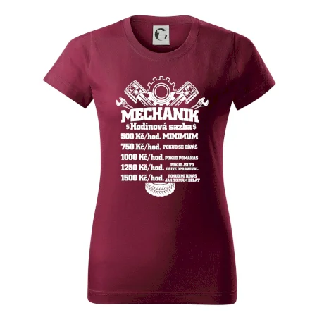 Mechanik - hodinová sazba