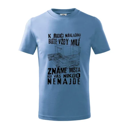 K řidiči náklaďáku buďte vždy milý