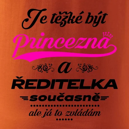 Je těžké být princezna - ředitelka