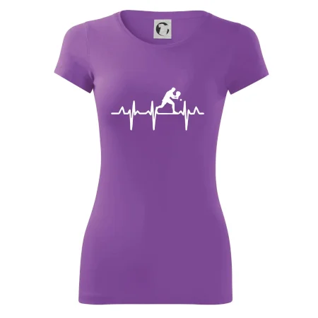 EKG stolní tenista stojící