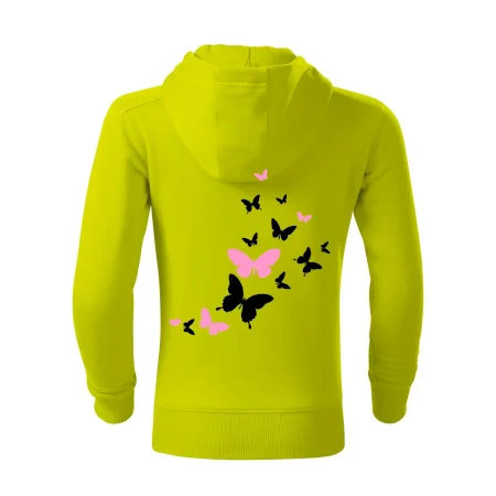 Motýli růžovo černí