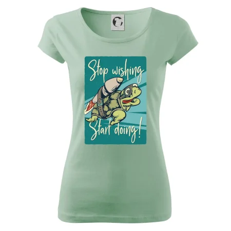 Stop wishing start doing želva