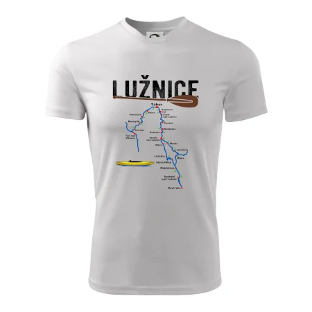 Mapa řeky Lužnice
