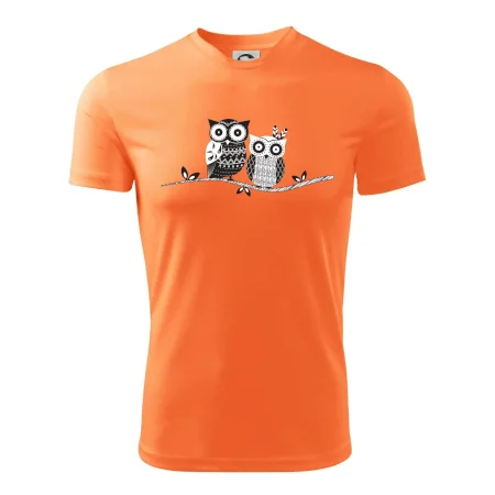 Dvě sovy abstraktní
