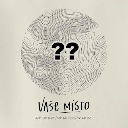 Vaše místo - vrstevnice v kruhu