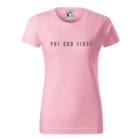 Put God first slabý nápis