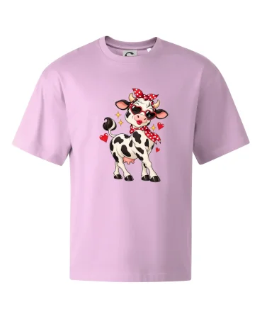 Retro kráva se srdíčky