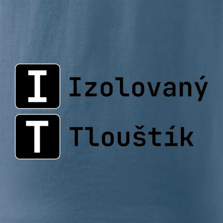 IT Nápis Izolovaný Tlouštík