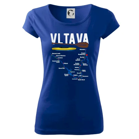 Mapa řeky Vltavy