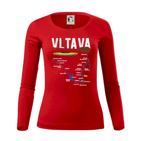 Mapa řeky Vltavy