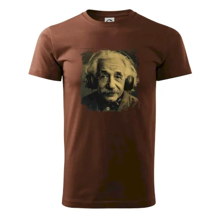 Albert se sluchátky