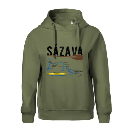 Mapa řeky Sázavy