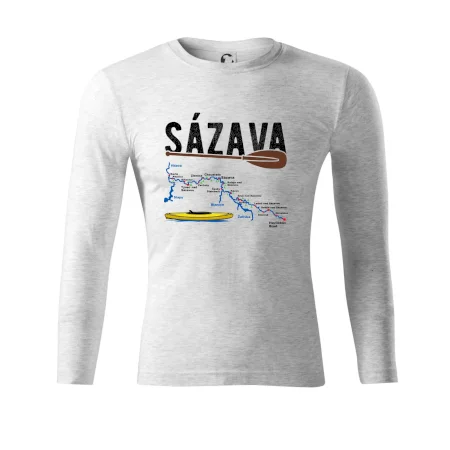 Mapa řeky Sázavy