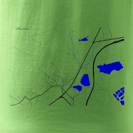 Chlumec 403 39 mapa s vodními toky
