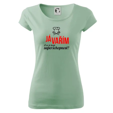 Já vařím - tvoje superschopnost? rovný nápis