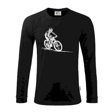 MTB kreslený cyklista