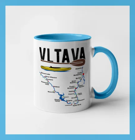 Mapa řeky Vltavy