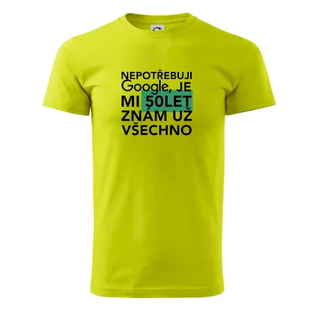 Nepotřebuji google, je mi 50 let