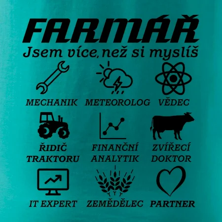 Symboly farmář - Traktorista a partner